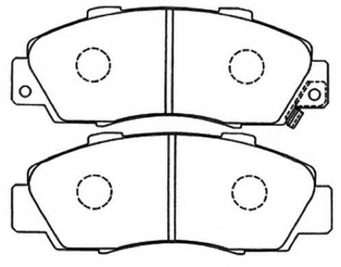 Комплект тормозных колодок, дисковый тормоз ASVA AKD-8254