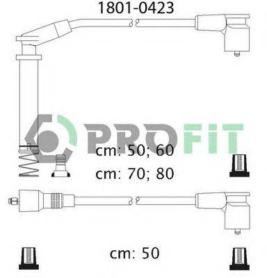 Комплект проводов зажигания PROFIT 1801-0423