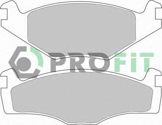 Комплект тормозных колодок, дисковый тормоз PROFIT 5000-0419