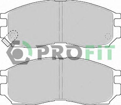 Комплект тормозных колодок, дисковый тормоз PROFIT 50000764