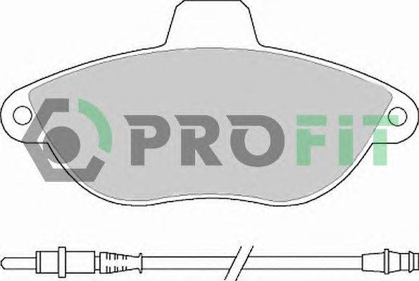 Комплект тормозных колодок, дисковый тормоз PROFIT 5000-1002