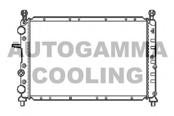 Радиатор, охлаждение двигателя AUTOGAMMA 100017