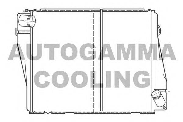 Радиатор, охлаждение двигателя AUTOGAMMA 100081