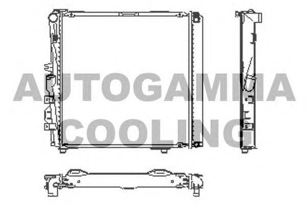 Радиатор, охлаждение двигателя AUTOGAMMA 100559