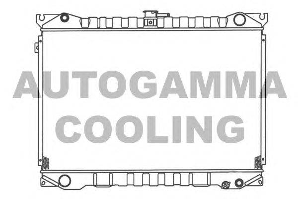 Радиатор, охлаждение двигателя AUTOGAMMA 100610