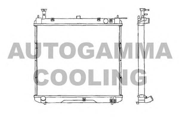 Радиатор, охлаждение двигателя AUTOGAMMA 101307