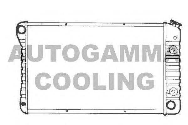 Радиатор, охлаждение двигателя AUTOGAMMA 101370