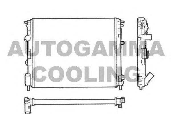Радиатор, охлаждение двигателя AUTOGAMMA 101419