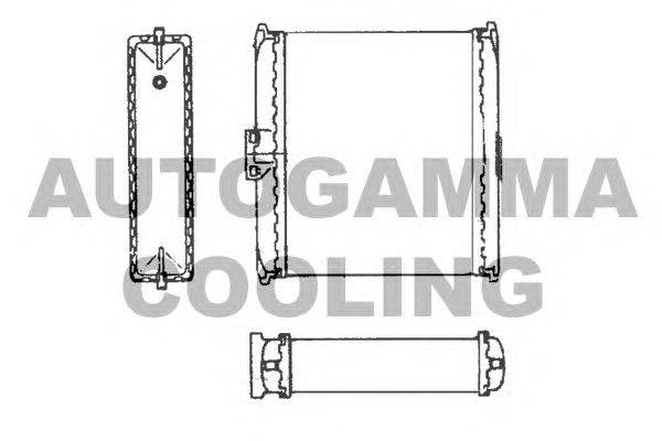 Теплообменник, отопление салона AUTOGAMMA 101631