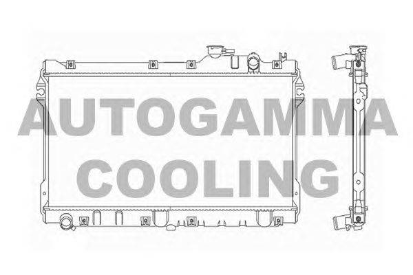 Радиатор, охлаждение двигателя AUTOGAMMA 101998