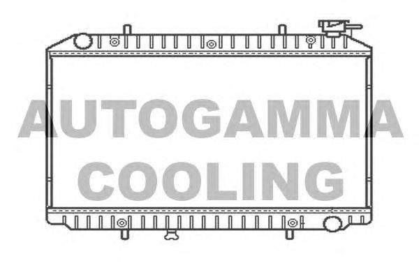 Радиатор, охлаждение двигателя AUTOGAMMA 102199