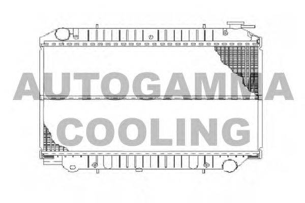 Радиатор, охлаждение двигателя AUTOGAMMA 102204