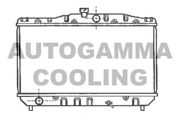 Радиатор, охлаждение двигателя AUTOGAMMA 102358