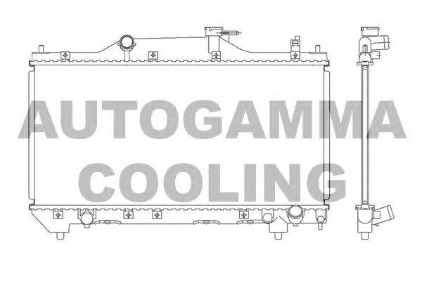 Радиатор, охлаждение двигателя AUTOGAMMA 103534