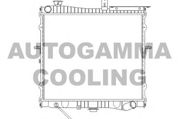 Радиатор, охлаждение двигателя AUTOGAMMA 104139