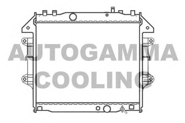 Радиатор, охлаждение двигателя AUTOGAMMA 105113