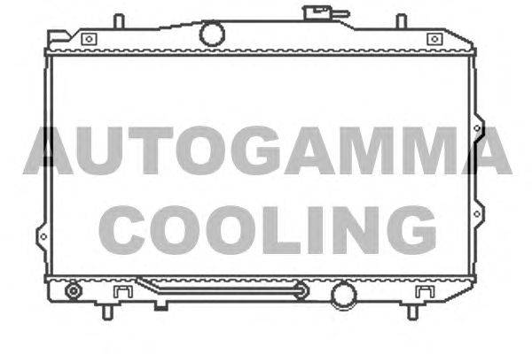 Радиатор, охлаждение двигателя AUTOGAMMA 105412