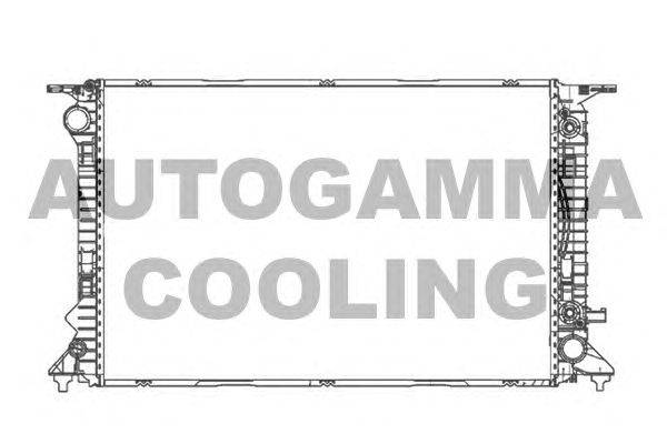 Радиатор, охлаждение двигателя AUTOGAMMA 105611