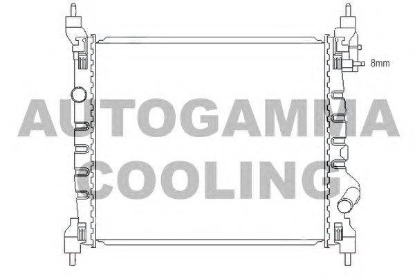 Радиатор, охлаждение двигателя AUTOGAMMA 105986
