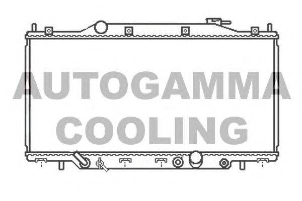 Радиатор, охлаждение двигателя AUTOGAMMA 107022