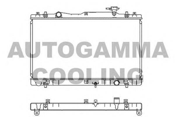 Радиатор, охлаждение двигателя AUTOGAMMA 107326