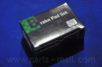 Комплект тормозных колодок, дисковый тормоз PARTS-MALL PKB005