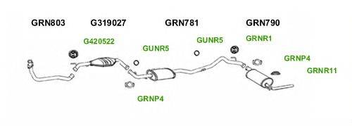 Система выпуска ОГ GT Exhaust 10398