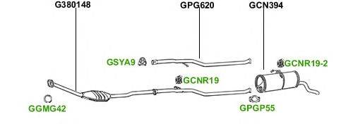 Система выпуска ОГ GT Exhaust 109