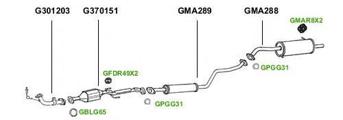 Система выпуска ОГ GT Exhaust 1120