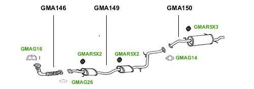 Система выпуска ОГ GT Exhaust 1129