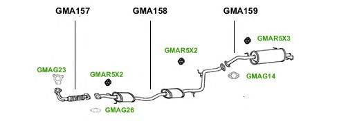 Система выпуска ОГ GT Exhaust 1133