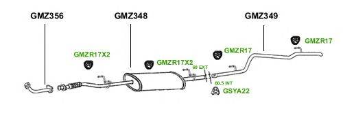 Система выпуска ОГ GT Exhaust 1175