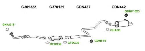 Система выпуска ОГ GT Exhaust 1303