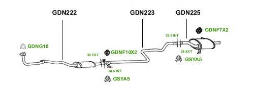 Система выпуска ОГ GT Exhaust 1385