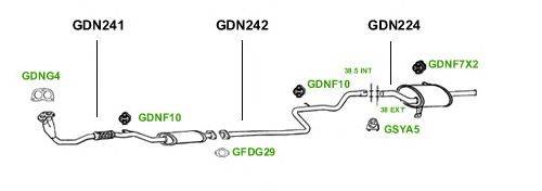 Система выпуска ОГ GT Exhaust 1410