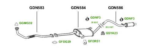 Система выпуска ОГ GT Exhaust 1417