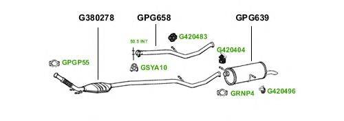 Система выпуска ОГ GT Exhaust 1655