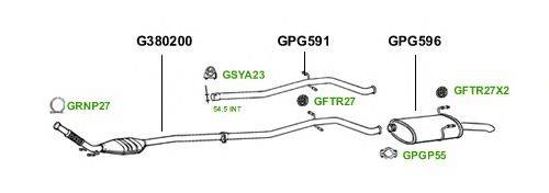 Система выпуска ОГ GT Exhaust 1720