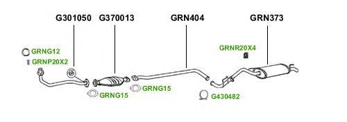 Система выпуска ОГ GT Exhaust 1767