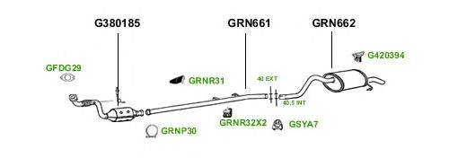 Система выпуска ОГ GT Exhaust 1771