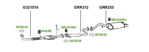 Система выпуска ОГ GT Exhaust 1954