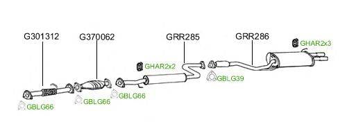 Система выпуска ОГ GT Exhaust 2029