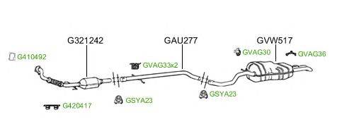 Система выпуска ОГ GT Exhaust 2153