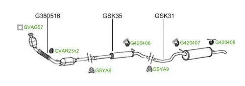 Система выпуска ОГ GT Exhaust 2190