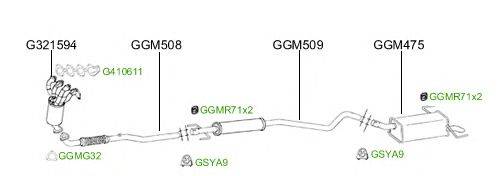 Система выпуска ОГ GT Exhaust 2475