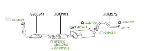 Система выпуска ОГ GT Exhaust 2591