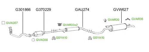 Система выпуска ОГ GT Exhaust 2724