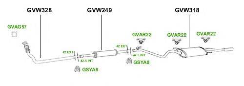 Система выпуска ОГ GT Exhaust 2915