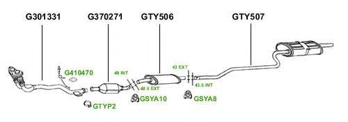 Система выпуска ОГ GT Exhaust 3007