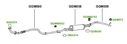 Система выпуска ОГ GT Exhaust 3641